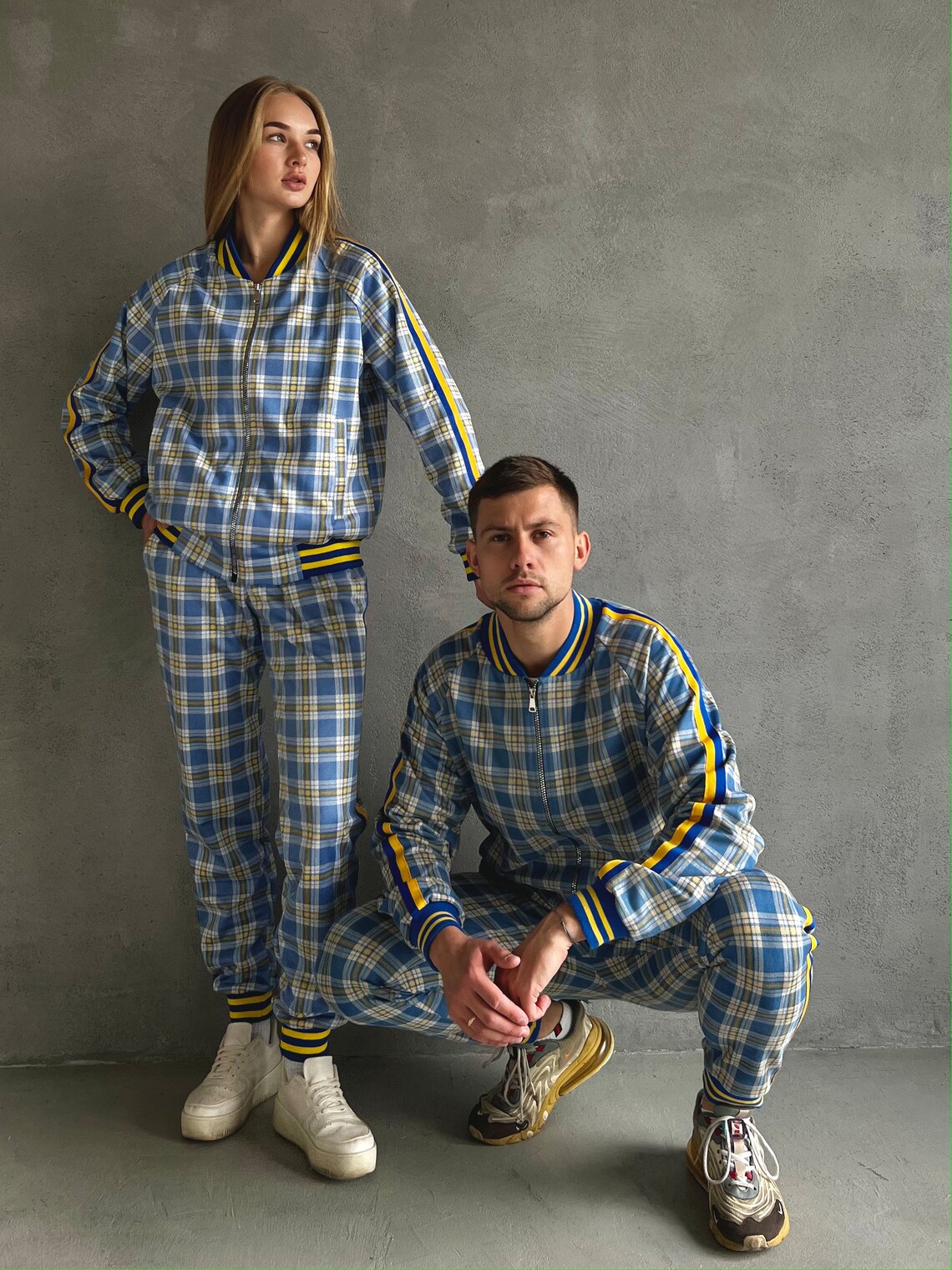 Matching Couple Tracksuit Set | Solidarity with UKRAINE | Support Ukraine Tracksuit | S, M, L, XL, 2XL, 3XL, 4XL, Custom Size