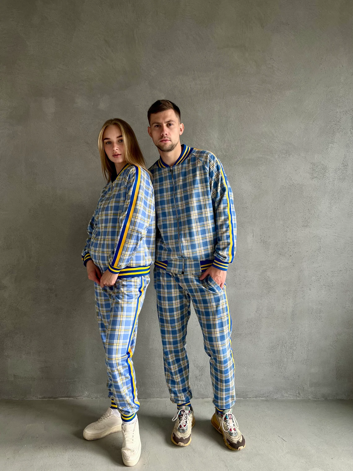 Matching Couple Tracksuit Set | Solidarity with UKRAINE | Support Ukraine Tracksuit | S, M, L, XL, 2XL, 3XL, 4XL, Custom Size