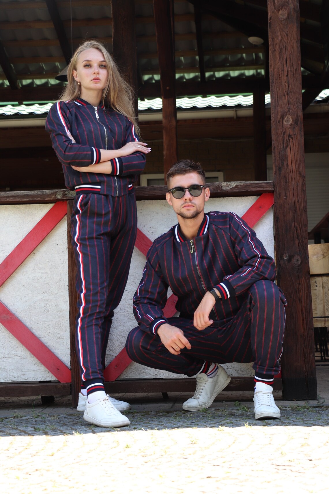 Matching Couple Tartan Tracksuit Set | Couple Tracksuit Set | Gentlemen Tartan | Tartan Tracksuit | S, M, L, XL, 2XL, 3XL, 4XL, Custom Size