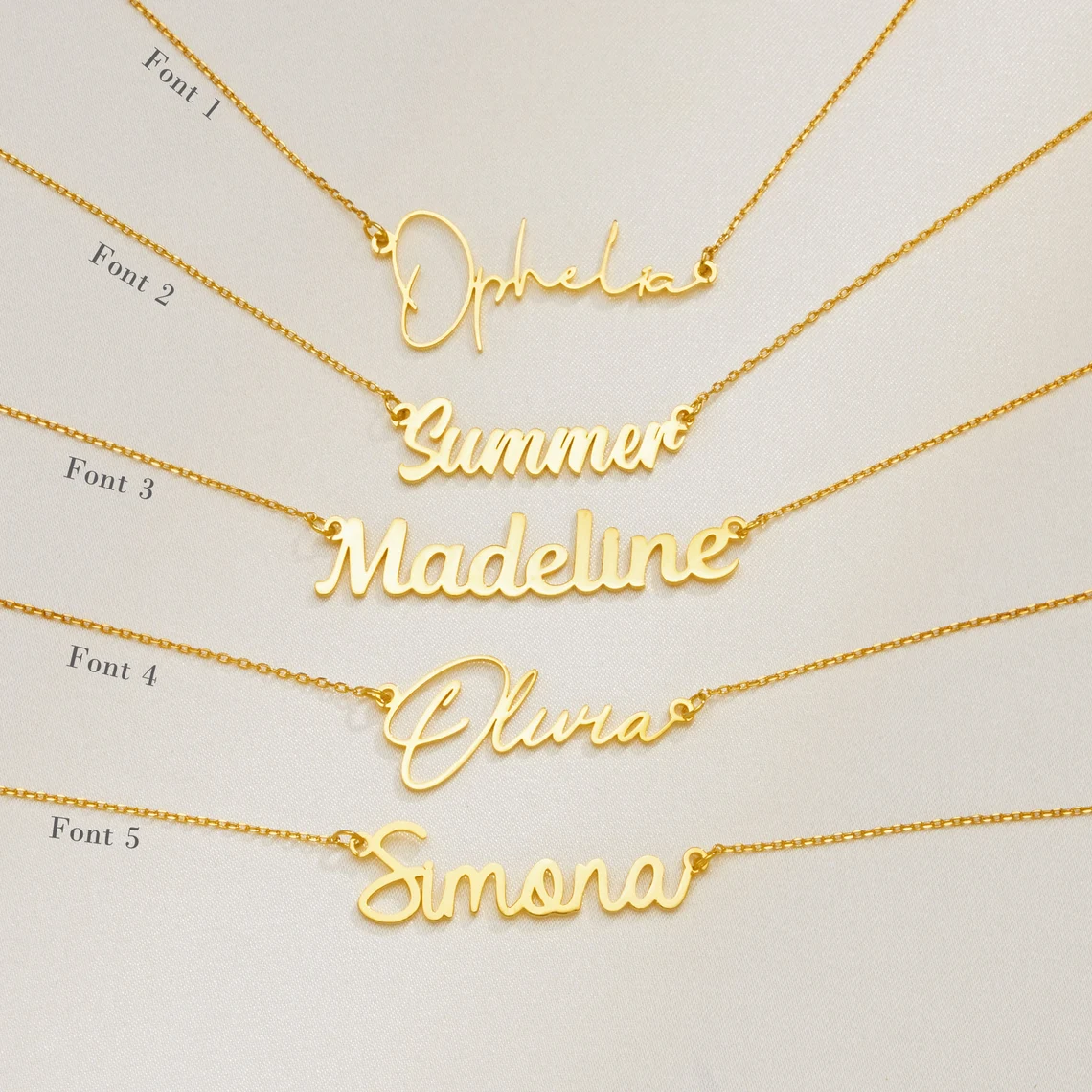 Custom Name Necklace, 18K Gold Plated Name Necklace, Personalized Name Necklace, Birthday Gift for Her, Christmas Gift, Gift for Mom