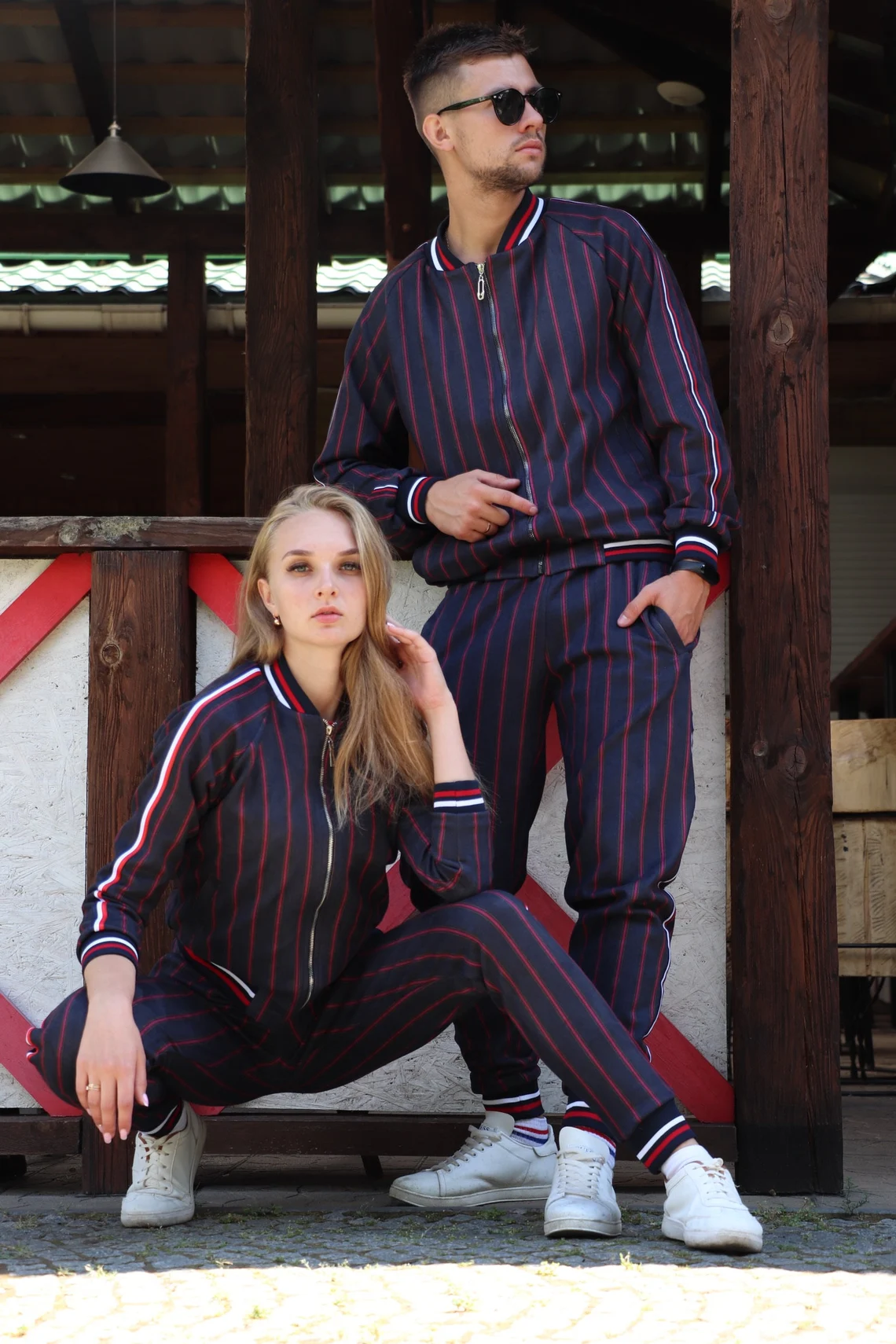 Matching Couple Tartan Tracksuit Set | Couple Tracksuit Set | Gentlemen Tartan | Tartan Tracksuit | S, M, L, XL, 2XL, 3XL, 4XL, Custom Size