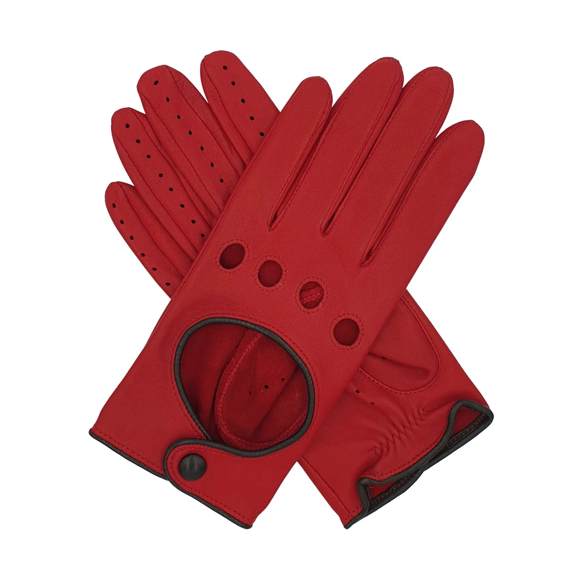 Jules. Women's Contrast Leather Driving Gloves