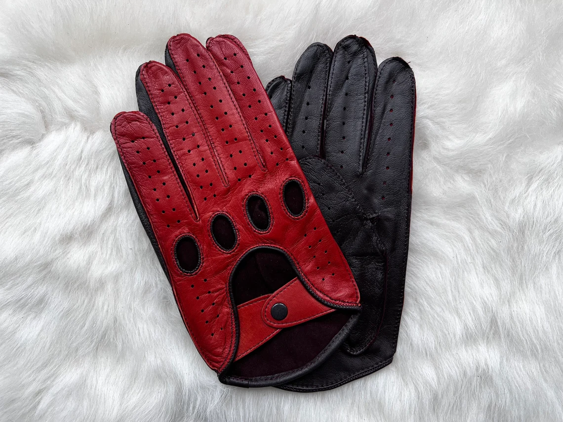 Dual Color Driving Gloves - Men