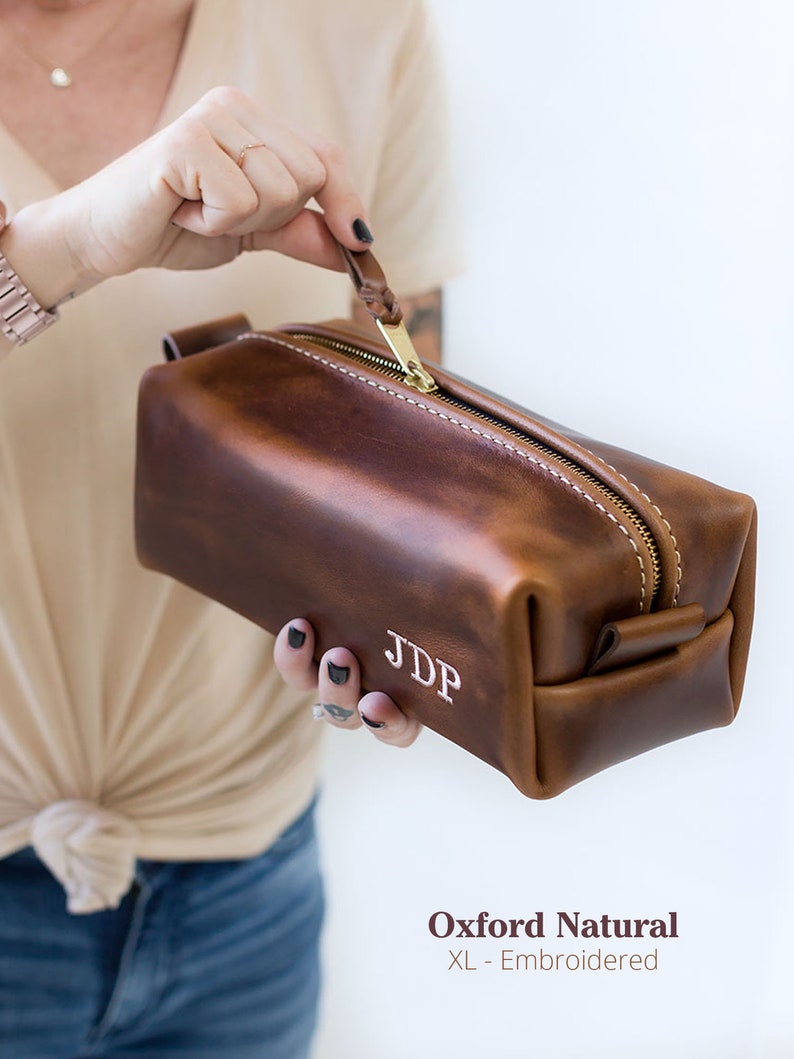 Monogrammed Dopp Kit Monogram Bag Monogrammed Gifts for Men Groomsmen Gifts Mens Toiletry Bag Leather Dopp Kit Lifetime Leather