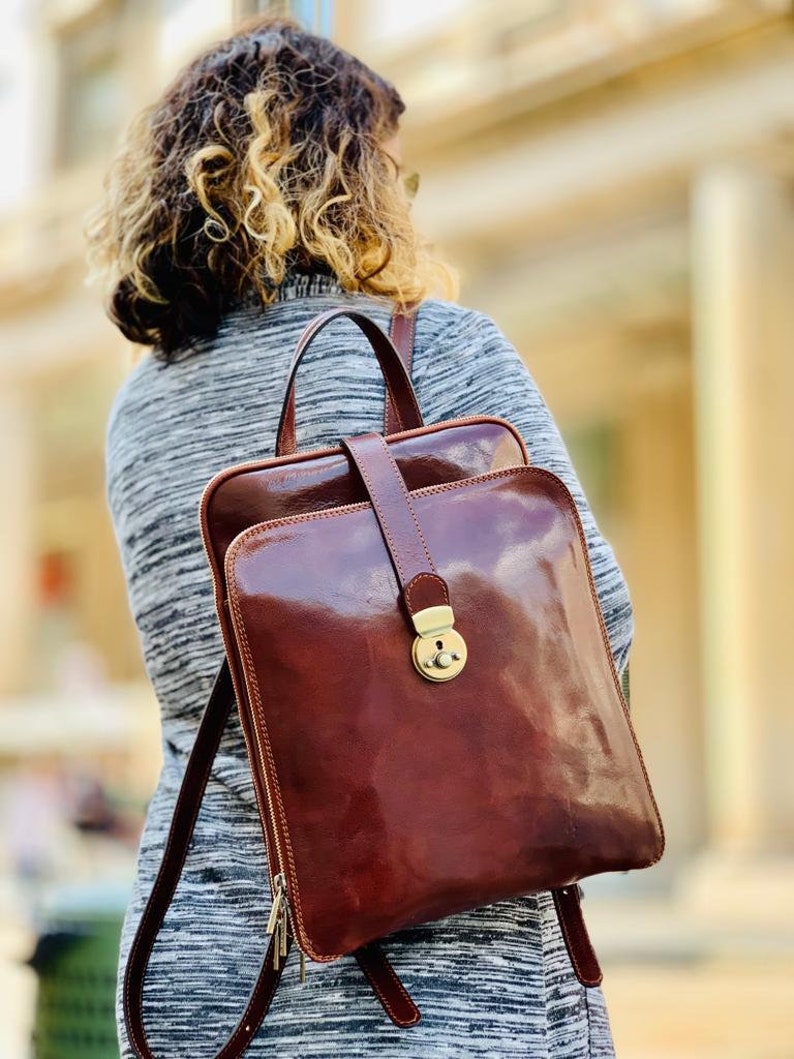 Leather Backpack, Handmade Backpack, Leather Bag, Leather Rucksack, Vintage Backpack, Backpack, Womens Backpack