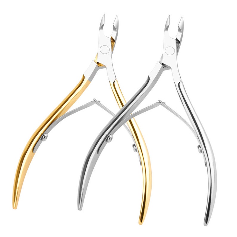 Silve/gold Stainless Steel Foot Cuticle Scissors Pliers,Dead Skin Nail Clipper Pedicure Manicure,Plier cutters tool (7003-48)