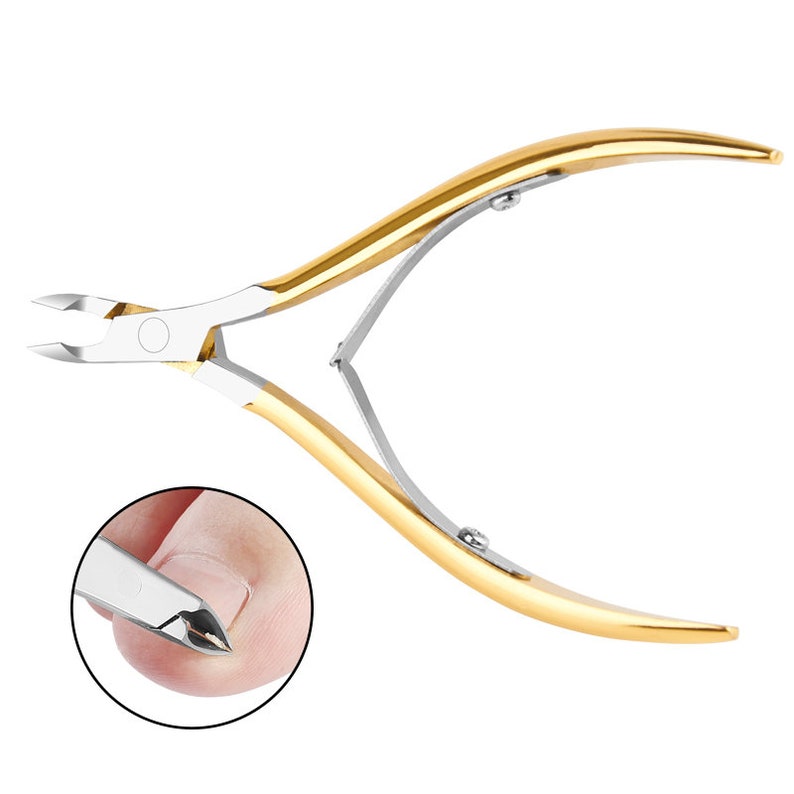 Silve/gold Stainless Steel Foot Cuticle Scissors Pliers,Dead Skin Nail Clipper Pedicure Manicure,Plier cutters tool (7003-48)