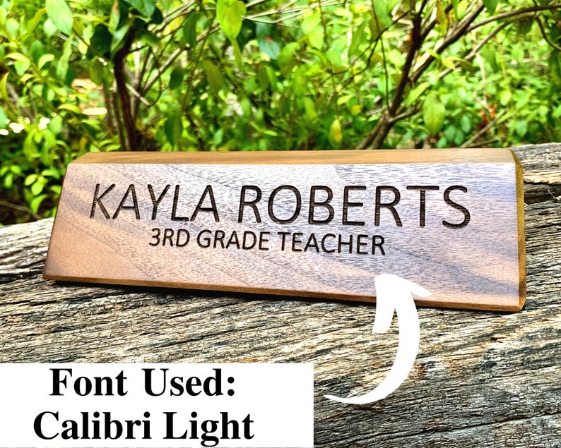 Desk Name Plate, Custom Name Sign, Personalized Wood Desk Name, Customized Walnut Desk Name, Executive Personalized Desk Name Plate Wooden