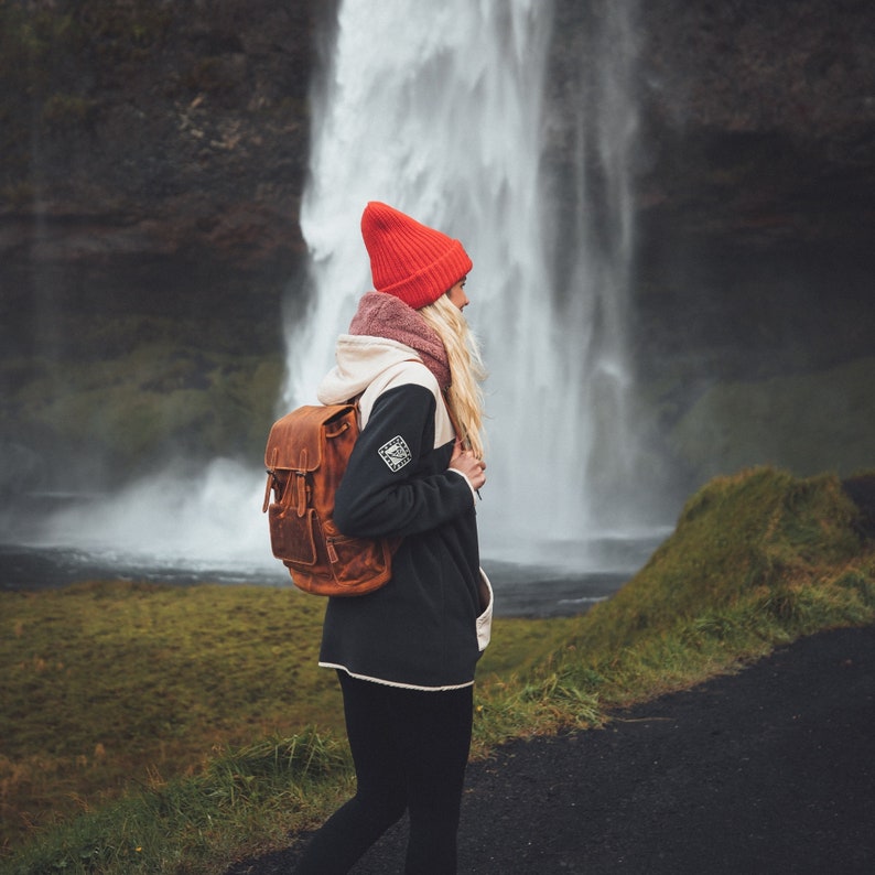 Handcrafted Top Grain Leather Backpack, Weather-Resistant Hiking, Women & Men Purse, Unisex, Vintage Laptop Valley Backpack