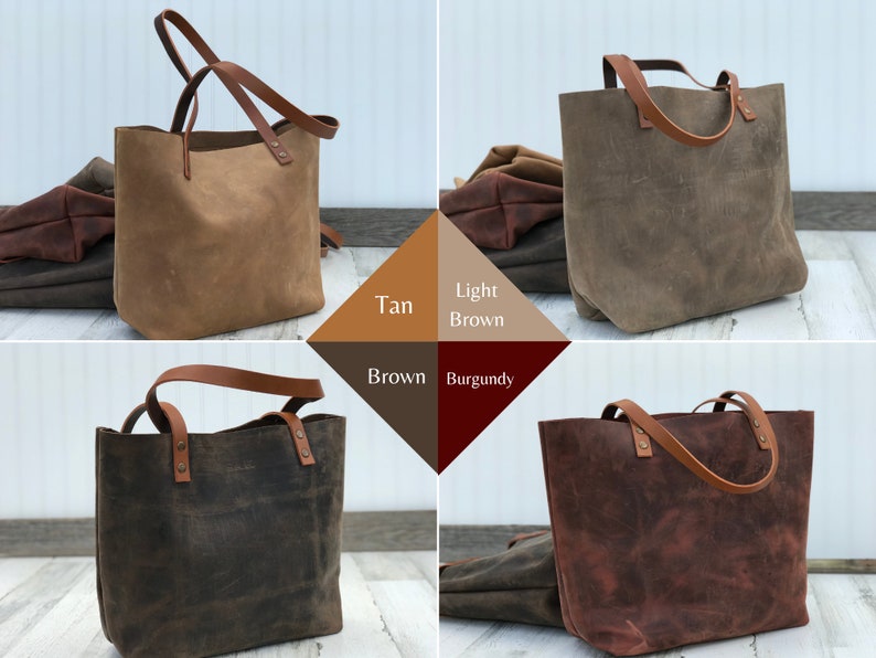 Classic Leather Tote, Everyday use tote bag, Laptop Work Student Bag, Personalized Leather Shoulder Bag, Mother’s Day Gift