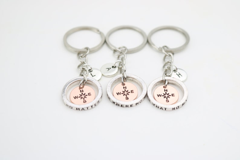 Personalized Charm Keychain or Set for Best Friends