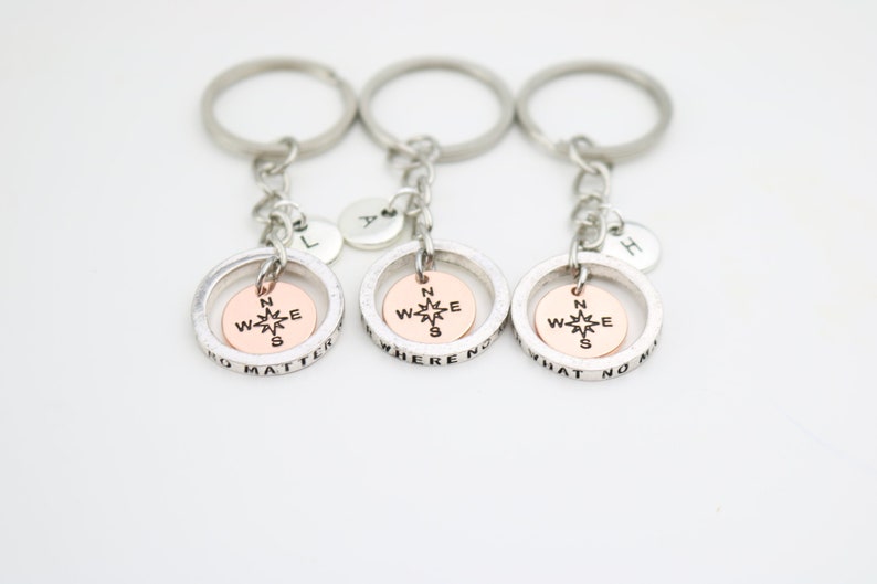 Personalized Charm Keychain or Set for Best Friends