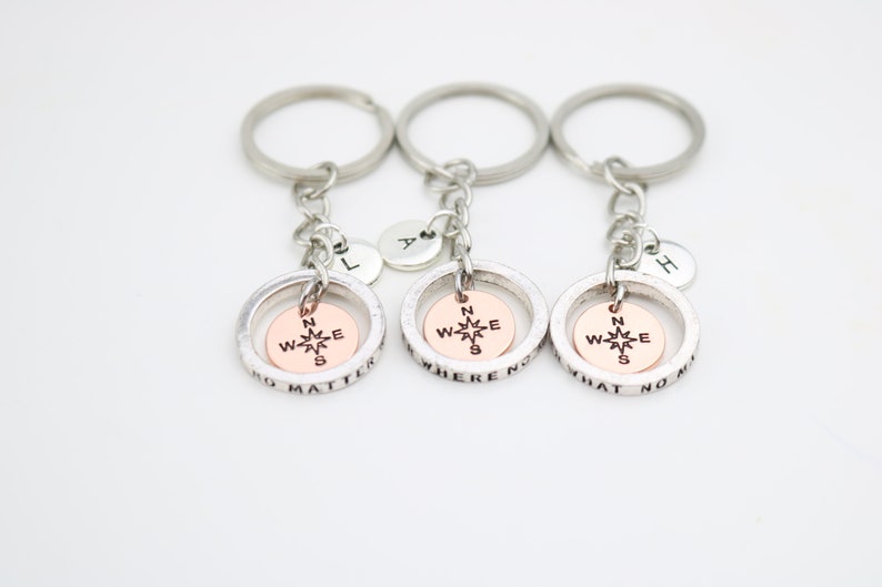 Personalized Charm Keychain or Set for Best Friends