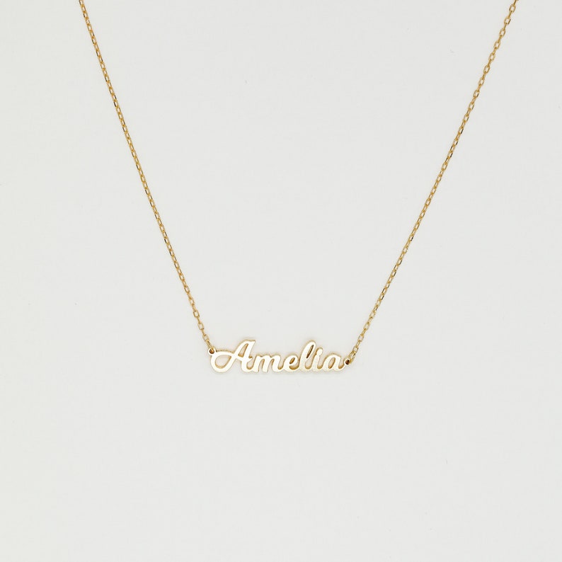 Dainty Name Necklace • Minimalist Name Necklace by CaitlynMinimalist • Personalized Gift for Mom • NH02F97