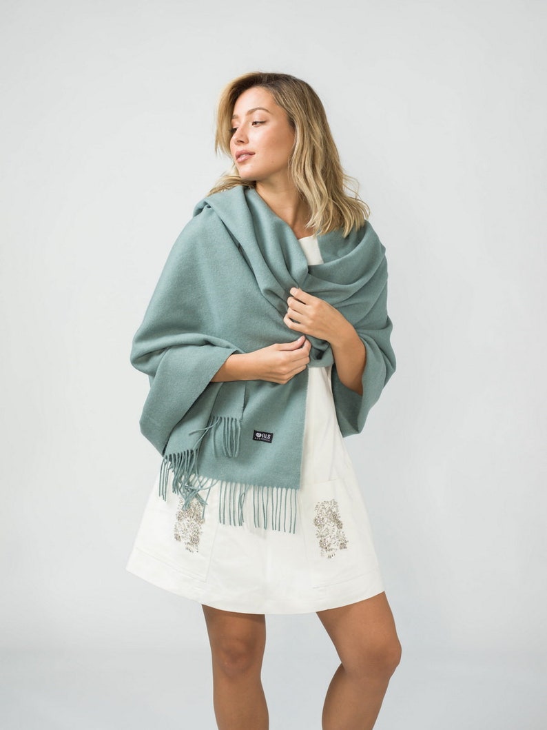 Australian Merino Lambswool Wrap Shawl | Women Warm Blanket | Winter Oversize Scarf - Multi-Colour