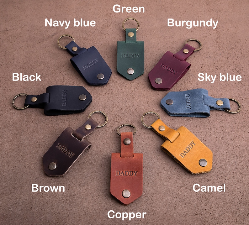 Man accessory - Leather keychain with photo, personalized gifts for him, keychain for him, gift ideas for men, unique photo gift for man