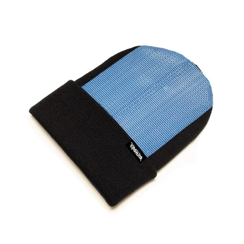 Head Spin Beanie Padded Bboy Hat Breakdance Headspin Cap Breakdancing Flite - Black & Blue