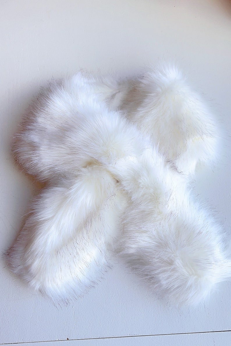 Faux Fur Scarf / Fur Scarf / Bridesmaid Gifts / Ivory Fur Scarf / Bridal Fur Scarf