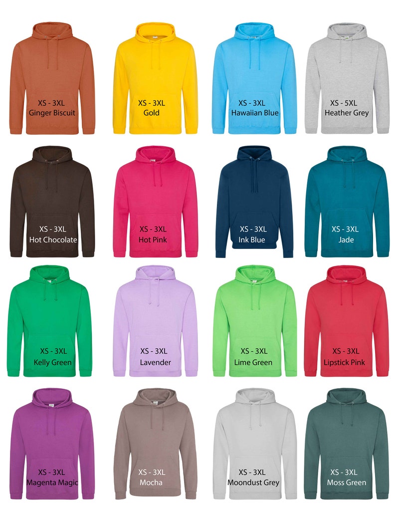 Your TEXT / LOGO Embroidered - Personalised Hoodie - 79 colours