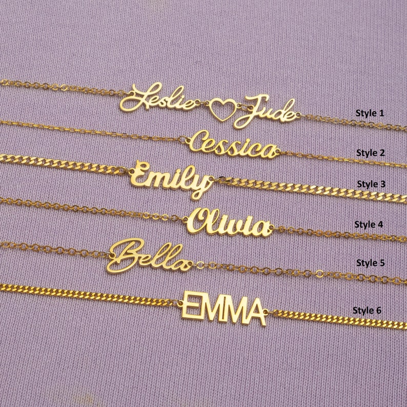 Personalized Name Bracelets, Personalized Name Bracelets, Script Name Bracelet, Mothers Day Jewelry, Gift for Her, Persoanlized Gift