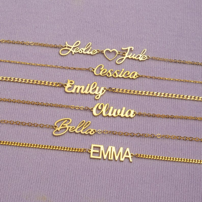 Personalized Name Bracelets, Personalized Name Bracelets, Script Name Bracelet, Mothers Day Jewelry, Gift for Her, Persoanlized Gift