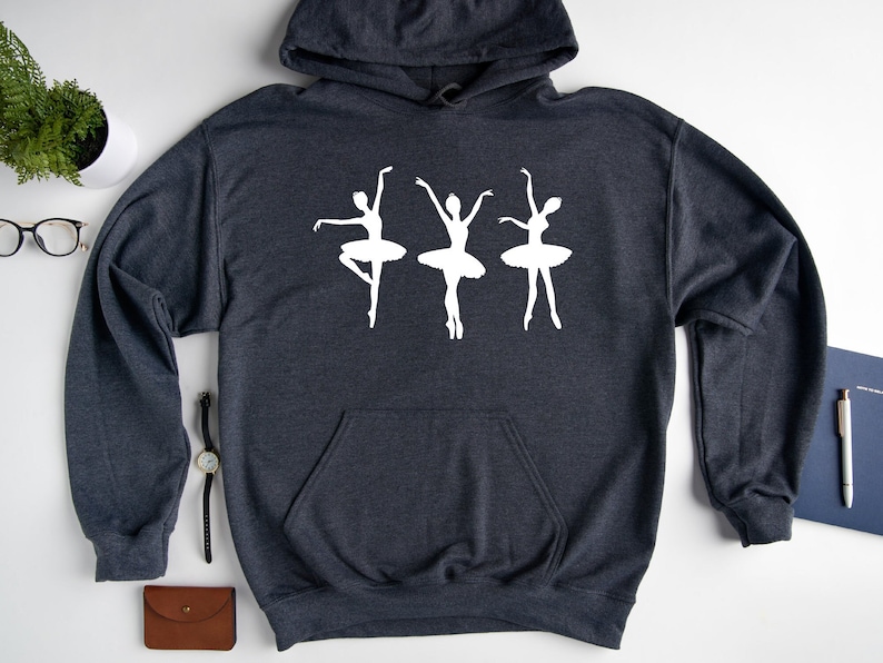 Girls Ballet Hoodie, Gift For Dancer, Ballerina Hoodie, Ballet Sweatshirt, Dance Hoodie, Ballet Gift, Dance Teacher Hoodie