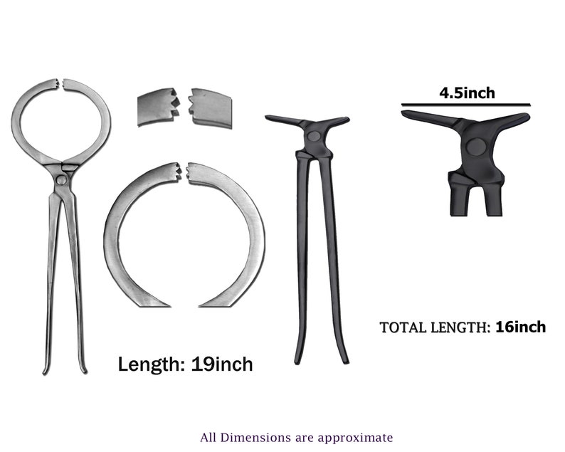 Horse Farrier Tool Kit - Horse Grooming - Hoof Shoe Nail Puller Nipper Clincher Case - Horse Hoof Trimming kit