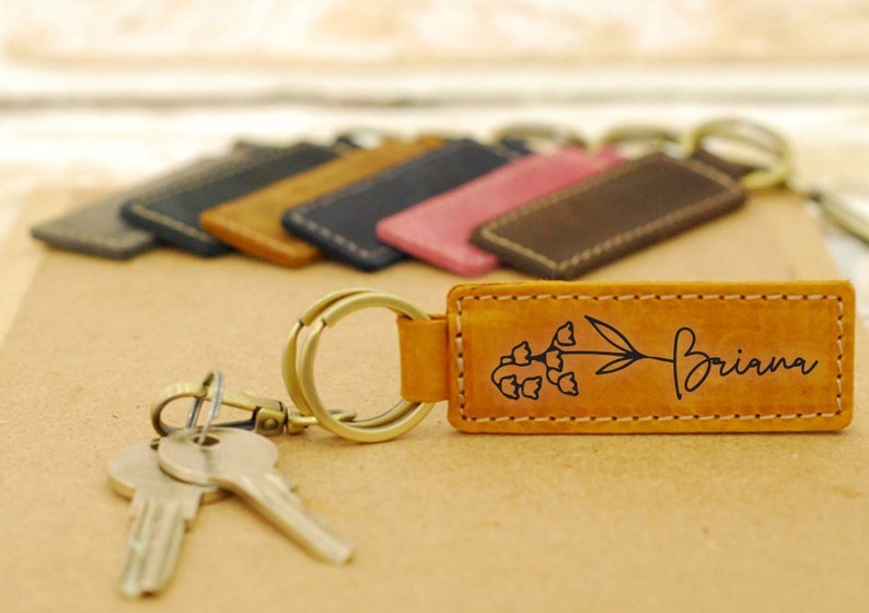 Personalized BULK Gifts for Nurse Team, Real Leather Keychain, Church Members Gifts, Teacher Squad Gifts, Keyring for Woman, Christmas Gift