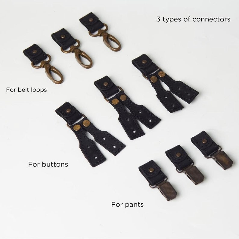 Leather Suspenders Men Wedding, Brown Personalized Monogrammed Suspenders Minimalistic, Fiance Bridegroom Groomsmen Braces Suspenders