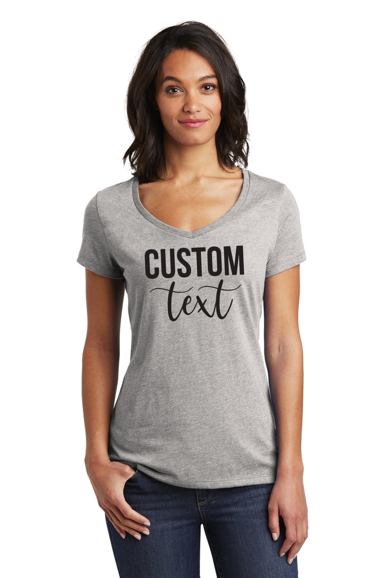 Custom Shirt, Gift for Her, Women's V-Neck Shirt Design, Custom T Shirt, Personalized Shirt, Custom Shirts, Custom Printing T-shirts, Tee