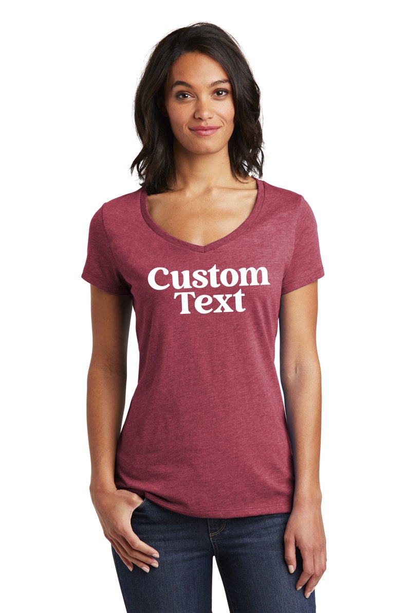 Custom Shirt, Gift for Her, Women's V-Neck Shirt Design, Custom T Shirt, Personalized Shirt, Custom Shirts, Custom Printing T-shirts, Tee