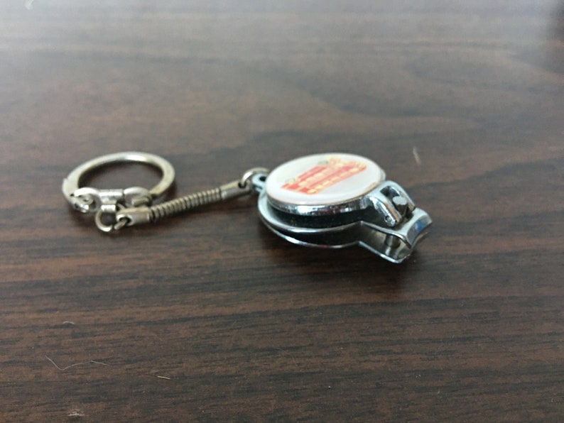 Vintage London Double-Decker Bus Nail Clipper Key Chain