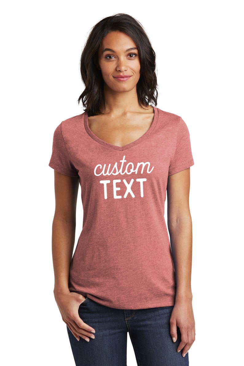 Custom Shirt, Gift for Her, Women's V-Neck Shirt Design, Custom T Shirt, Personalized Shirt, Custom Shirts, Custom Printing T-shirts, Tee