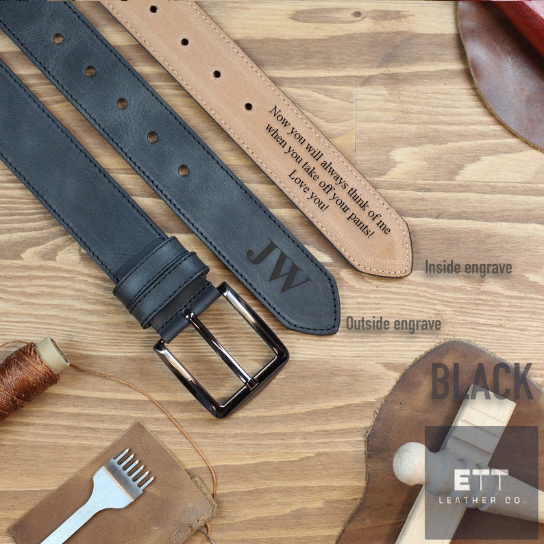 Handmade Personalized Belt - Anniversary Gift - Engraved Leather Belt - Valentine's day gift - Genuine Leather - Gift for Boyfriend