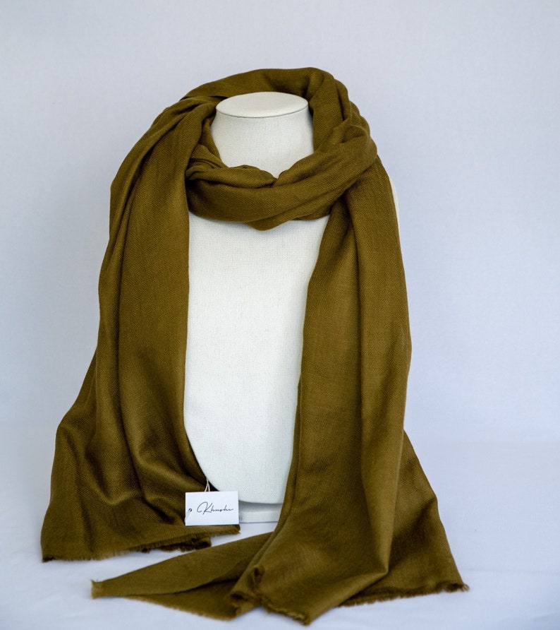 Fenugreek Handwoven Cashmere Shawl / Wrap / Scarf