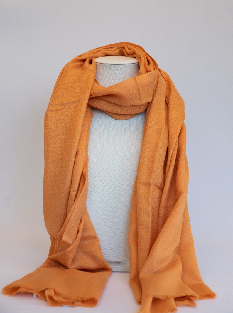 Turmeric Handwoven Cashmere Shawl / Wrap / Scarf