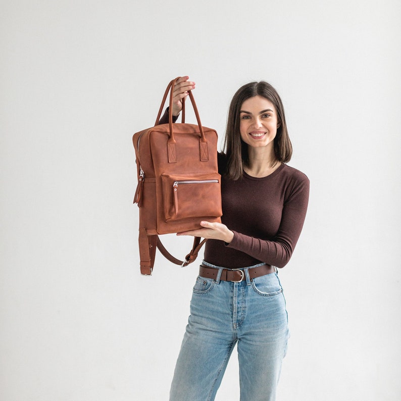 Handmade Leather City Backpack for Urban Adventures | Stylish and Practical | Ideal for Commuting, Travel, Work | High Quality Craftsmanship