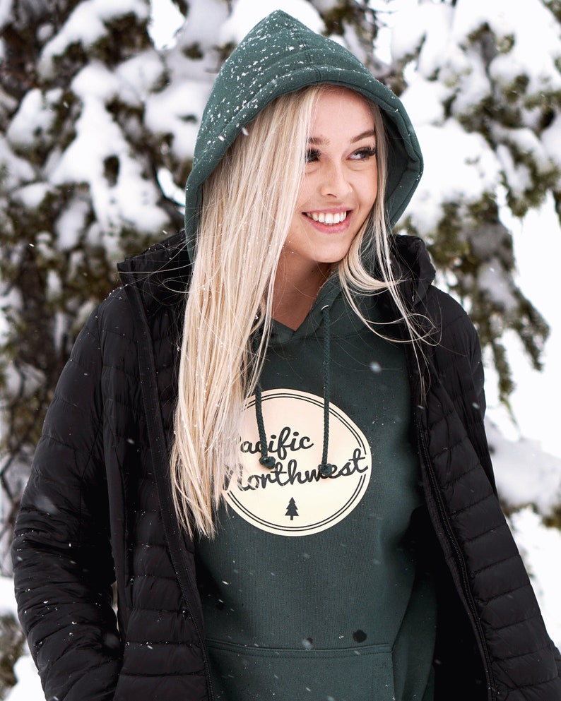 Pacific Northwest Retro Script Hoodie Sweatshirt - Available in 1 Color - Give off those vintage vibes