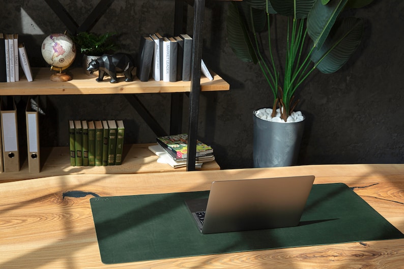 green leather desk pad large leather mousepad green leather desk mat desk blotter