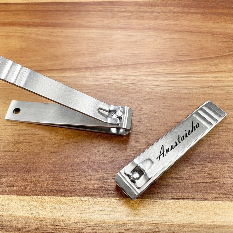 Personalized Nail Clippers, Custom Engraved Stainless Steel Nail Cutter for Grooming, Customizable Nail Clipper, Unique Gift for Men & Women