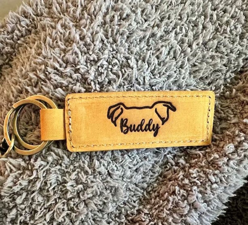 BULK Keychains, Pet Lover Gift, Dog Memorial Gift, Best Keepsake, Custom Leather Keychain, Dog Mom Gift, Dog Dad Keepsake, Christmas Gift