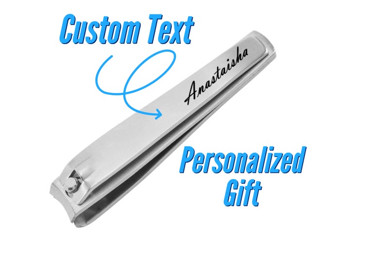 Personalized Nail Clippers, Custom Engraved Stainless Steel Nail Cutter for Grooming, Customizable Nail Clipper, Unique Gift for Men & Women