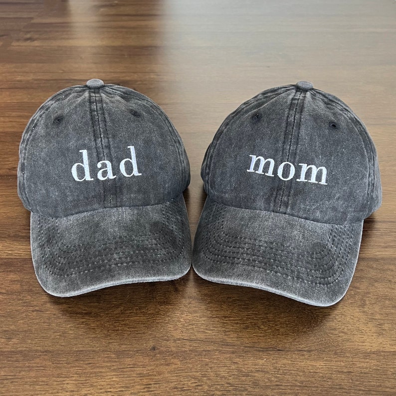 Custom Embroidered Hat, Grandpa Cap With Date, Dad Hat, Vintage Baseball Hat, Daddy Est Year Shirt, Gift For New Dad, Christmas Gift