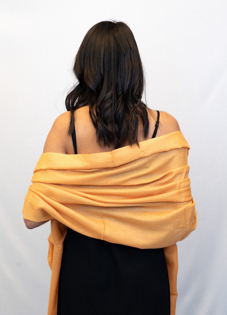 Turmeric Handwoven Cashmere Shawl / Wrap / Scarf