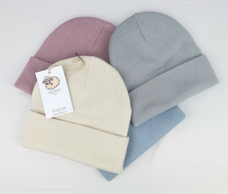 100% Extra-Fine Merino Wool Beanie | Sustainable Wool Beanie | Unisex Wool Beanie | Merino Wool Toque | Rib Knit Beanie | 11 Colors