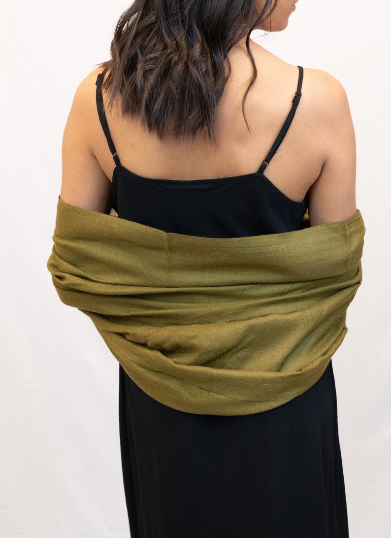 Fenugreek Handwoven Cashmere Shawl / Wrap / Scarf