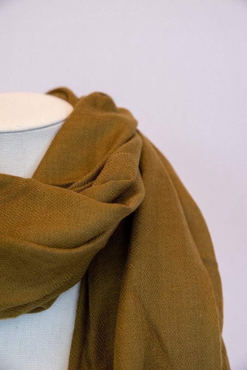 Fenugreek Handwoven Cashmere Shawl / Wrap / Scarf