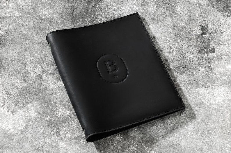 Leather Binder 3-Ring 4 colors | corporate gifts | business gifts | office gifts | Leather Portfolio | 8.5 x 11 | A4 size | refill paper