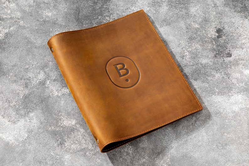 Leather Binder 3-Ring 4 colors | corporate gifts | business gifts | office gifts | Leather Portfolio | 8.5 x 11 | A4 size | refill paper