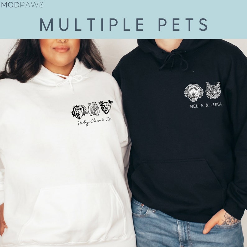 Custom Pet Hoodie Using Pet Photo + Name Custom Dog Hoodie Personalized Dog Hoody Custom Dog Custom Pet Hooded Cat Sweater Sweatshirt